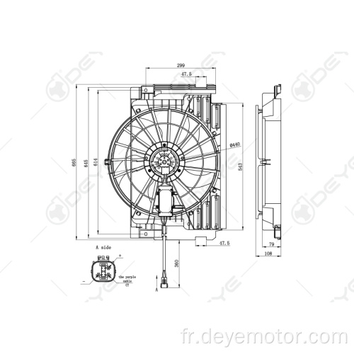 Ventilateur de refroidissement du radiateur pour BMW X5